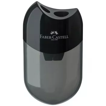 Faber-Castell zīmuļu asināmais - 2 caurumi - Melns