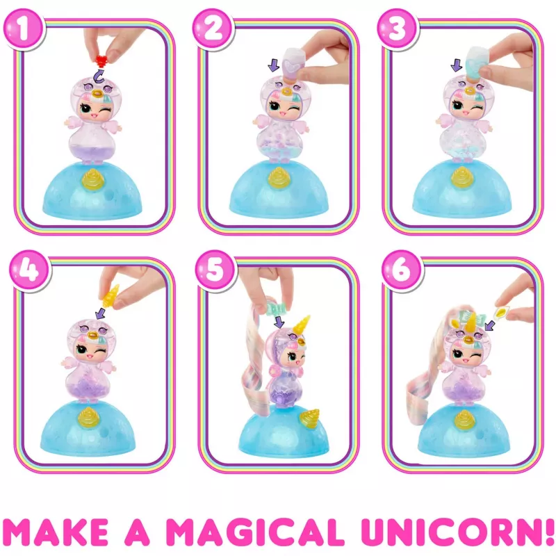 L.O.L. Surprise Unicorn Tots Make-Your-Own Unicorn Doll, 1 gab.