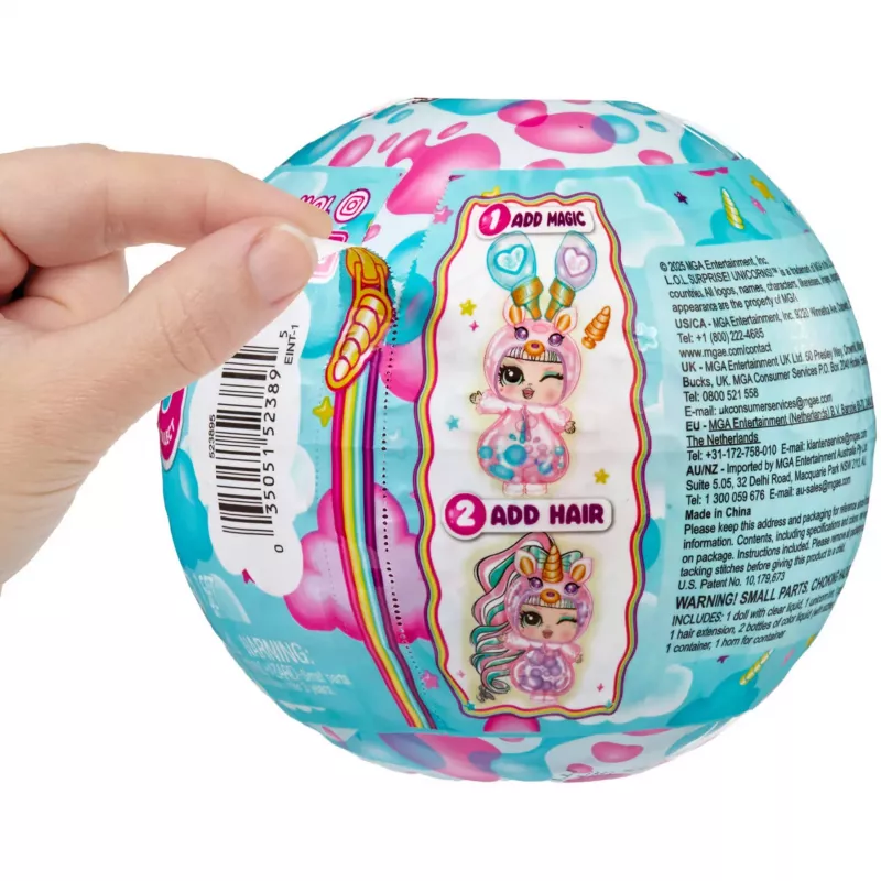 L.O.L. Surprise Unicorn Tots Make-Your-Own Unicorn Doll, 1 gab.