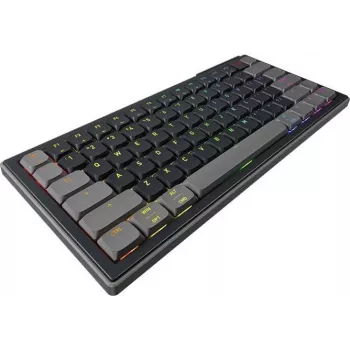 CHERRY K63W PRO COMPACT ULTRA-WIDEBAND mehāniskā spēļu tastatūra - CHERRY MX Low Profile 2.0 Red, ASV izkārtojums, melna
