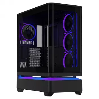 ASUS PRIME AP304 TG ARGB ATX Black Edition spēļu korpuss