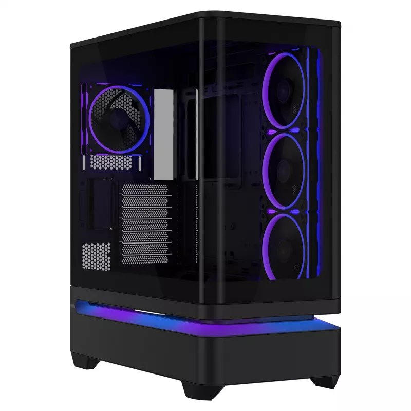 ASUS PRIME AP304 TG ARGB ATX Black Edition spēļu korpuss