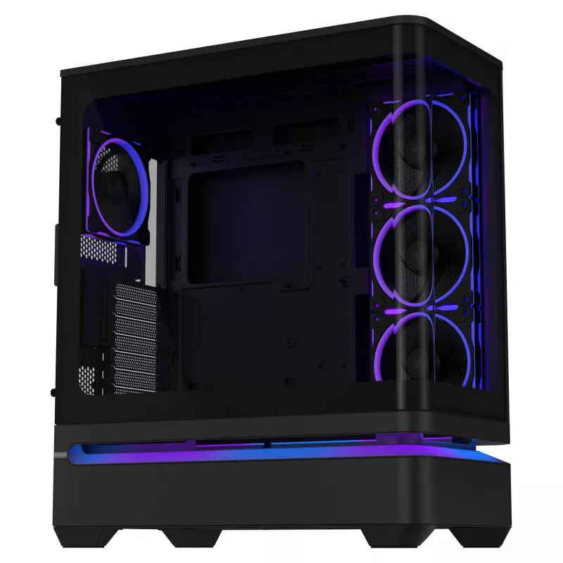 ASUS PRIME AP304 TG ARGB ATX Black Edition spēļu korpuss
