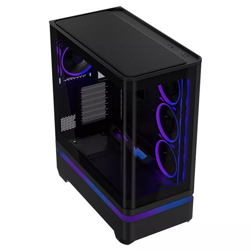 ASUS PRIME AP304 TG ARGB ATX Black Edition spēļu korpuss
