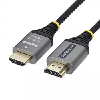StarTech.com Premium High Speed HDMI kabelis ar Ethernet - 3 m - melns un sudrabs - 4K 60Hz, 1440p 144Hz, 18 Gbps, HDMI 2.0, vīrietis pret vīrieti