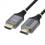 StarTech.com Premium High Speed HDMI kabelis ar Ethernet - 3 m - melns un sudrabs - 4K 60Hz, 1440p 144Hz, 18 Gbps, HDMI 2.0, vīrietis pret vīrieti