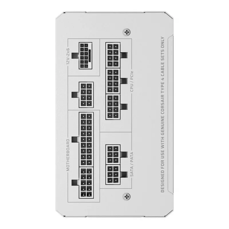 CORSAIR RMe White Series RM1000e 2026 Cybenetics Platinum Certified 1000W Pilnībā modulārs ATX 3.0 barošanas bloks