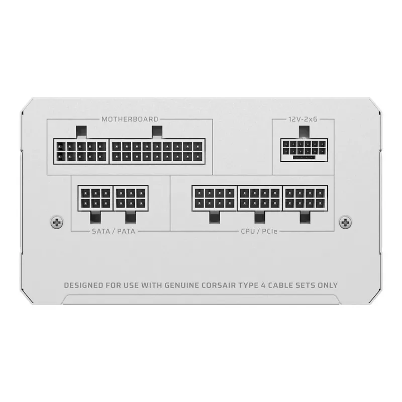 CORSAIR RMe White Series RM850e 2026 Cybenetics Platinum sertificēts 850W pilnībā modulārs ATX barošanas bloks