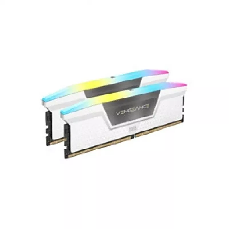 CORSAIR Vengeance RGB 32GB (2x16GB) DDR5 6000MHz CL38 balts Dual Channel komplekts