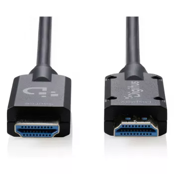 DIGITUS Armored HDMI 2.1 Active Optical Cable, 8K UHD, 20 m, Melns