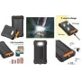 LogiLink saules enerģijas banka 20000 mAh 20W PD QC 3.0 IP66 LED lukturis Melns/Orang