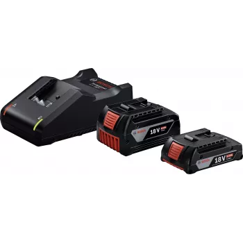 Startera komplekts 18V (GBA 18V 4.0/2.0Ah + GAL 18V-40 Professional) (melns, 2x Li-Ion akumulators, AMPShare Alliance)