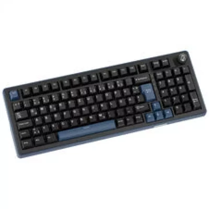 Ducky OK-M 98 spēļu tastatūra, 98% izkārtojums, Hot-Swappable, RGB, ISO - KTT lineārie slēdži