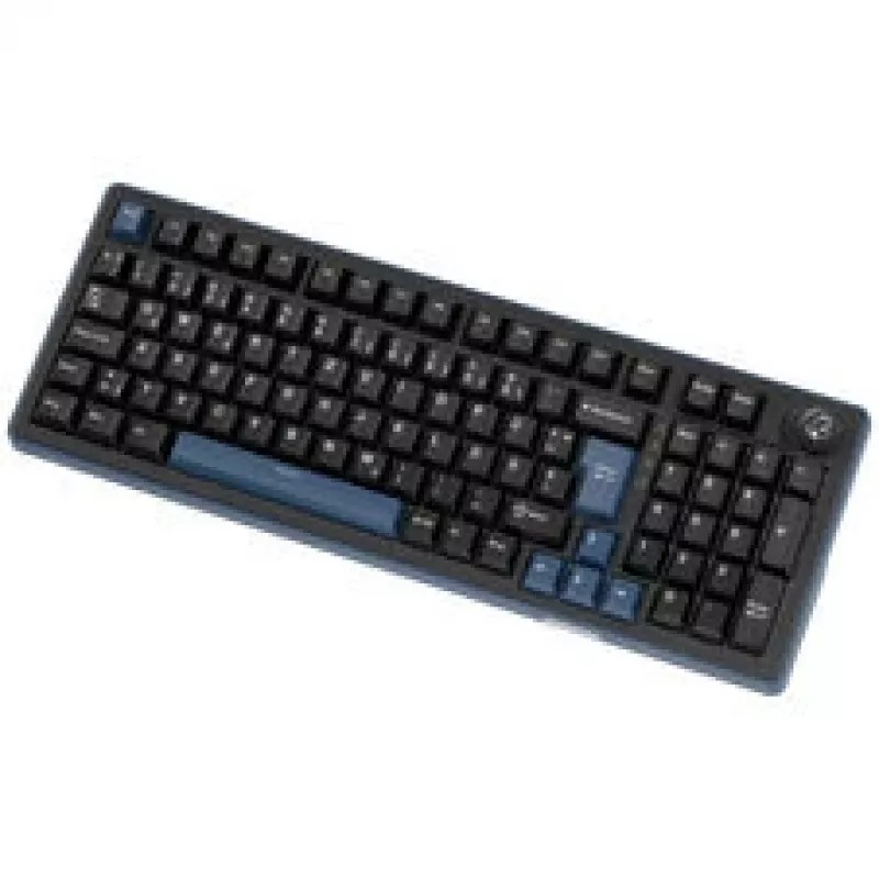 Ducky OK-M 98 spēļu tastatūra, 98% izkārtojums, Hot-Swappable, RGB, ISO - KTT lineārie slēdži