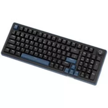 Ducky OK-M 98 spēļu tastatūra, 98% izkārtojums, karsti maināmi slēdži, RGB, ANSI - KTT Baby Blue slēdži