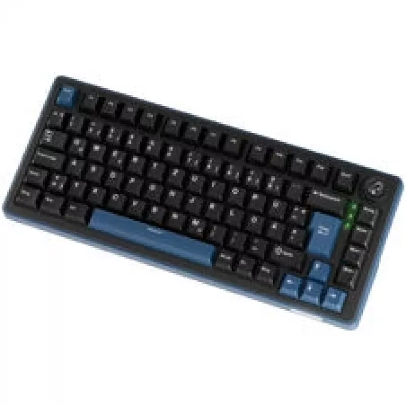 Ducky OK-M 75 mehāniskā spēļu tastatūra, 75% izkārtojums, karsti maināmi KTT Tactile slēdži, RGB fona apgaismojums, ISO, melna