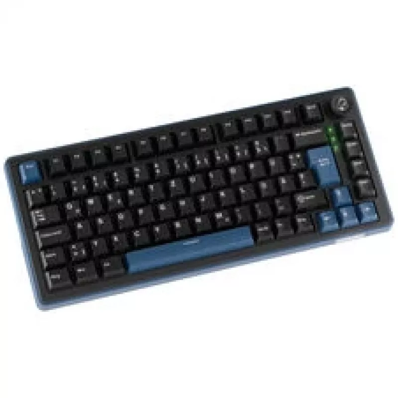 Ducky OK-M 75 mehāniskā spēļu tastatūra, 75% izkārtojums, karsti maināmi KTT Tactile slēdži, RGB fona apgaismojums, ISO, melna