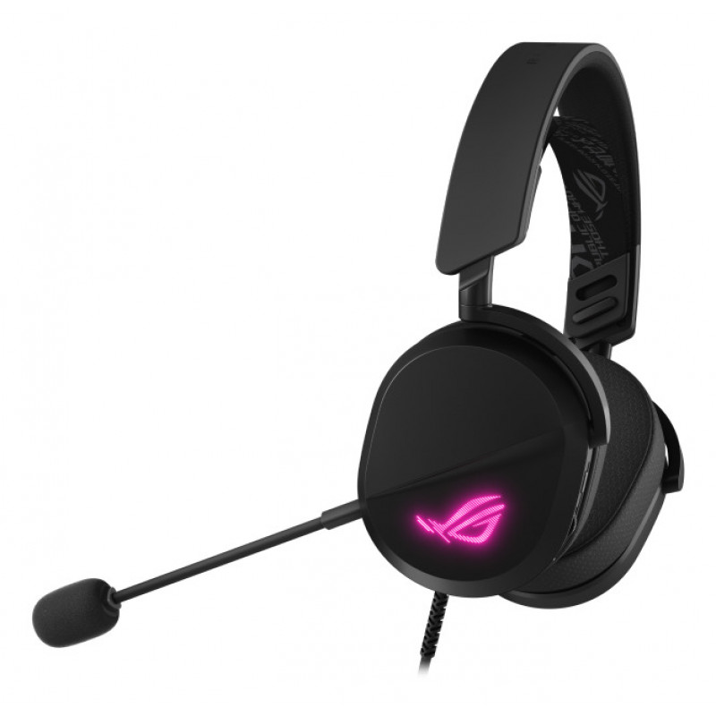 ASUS ROG Pelta Core vadu spēļu austiņas – 50mm Essence draiveri, noņemams mikrofons, hibrīdie ausu spilveni, vairāku platformu
