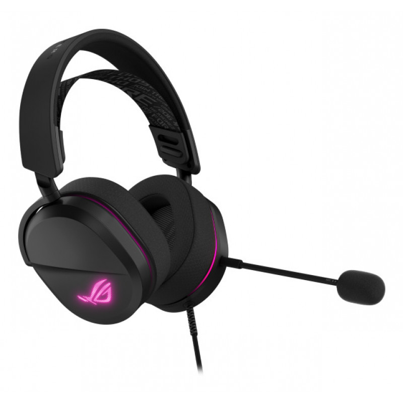 ASUS ROG Pelta Core vadu spēļu austiņas – 50mm Essence draiveri, noņemams mikrofons, hibrīdie ausu spilveni, vairāku platformu