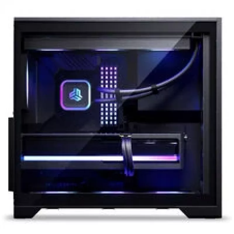 Phanteks XT M5 Midi-Tower datora korpuss, ATX, Mesh priekšpuse, rūdīts stikls, 3x D-RGB ventilatori, melns