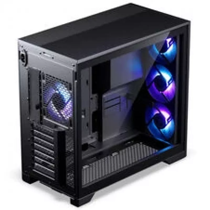 Phanteks XT M5 Midi-Tower datora korpuss, ATX, Mesh priekšpuse, rūdīts stikls, 3x D-RGB ventilatori, melns