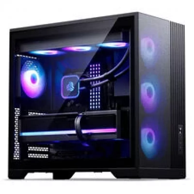 Phanteks XT M5 Midi-Tower datora korpuss, ATX, Mesh priekšpuse, rūdīts stikls, 3x D-RGB ventilatori, melns