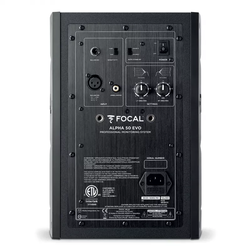 Focal Alpha Evo 50 - Aktīvs 2-virzienu studiju monitors (vienība)