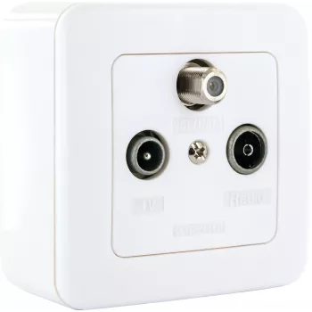 Schwaiger SAT vienvietīgā atzarojuma ligzda 2.5 dB komplekts
