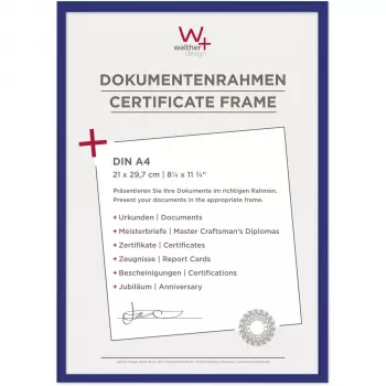 Walther New Lifestyle A4 foto rāmis 21x29,7 cm zils plastmasa KV130L