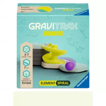 RAVENSBURGER GraviTrax Junior - Element Spirale paplašināšanas komplekts - spirālveida trases papildinājums vecumam no 3 gadiem