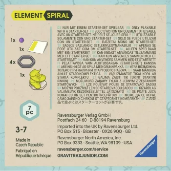 RAVENSBURGER GraviTrax Junior - Element Spirale paplašināšanas komplekts - spirālveida trases papildinājums vecumam no 3 gadiem