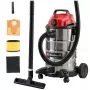 Einhell TC-VC 3055 SA Slapjās un sausās tīrīšanas putekļsūcējs ar strāvas kontaktligzdu, 55L nerūsējošā tērauda tvertne, 1500W
