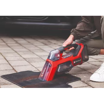 Einhell TE-SCL 18/200 Li-Solo bezvadu slapjās un sausās tīrīšanas putekļsūcējs ar mazgāšanas funkciju, 20L nerūsējošā tērauda tvertne, 18V Power X-Change, bez akumulatora