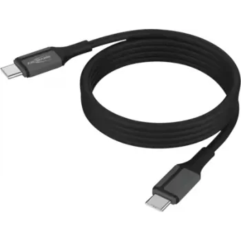 ANSMANN Magnētiskais USB-C silikona kabelis 120cm Melns