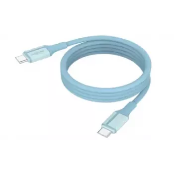 ANSMANN magnētiskais USB-C silikona kabelis 120cm zils