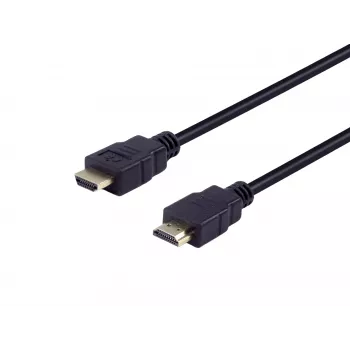 Equip HDMI High Speed ar Ethernet 2.0 18Gbps 4K/60Hz 0,5m Melns