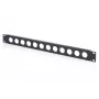 DIGITUS 1U Rack tukšais panelis 12 x D-Type moduļiem, 19 collu, melns
