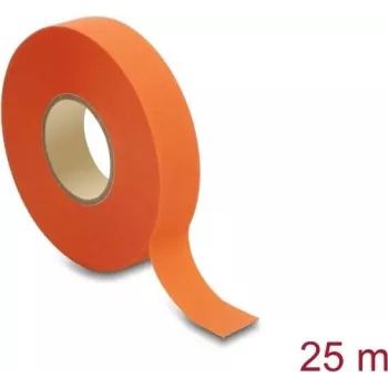 Delock auduma lente 25 m x 19 mm, plīsumizturīga, pašlīmējoša, oranža