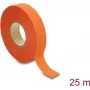Delock auduma lente 25 m x 19 mm, plīsumizturīga, pašlīmējoša, oranža