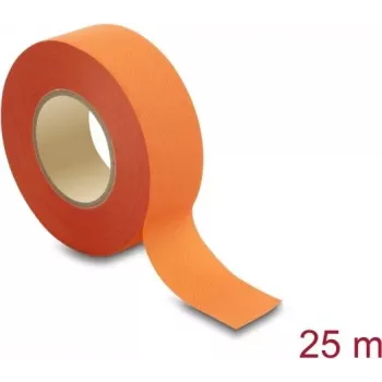 Delock auduma līmlente 25 m x 25 mm, ar roku plēšama, pašlīmējoša, oranža