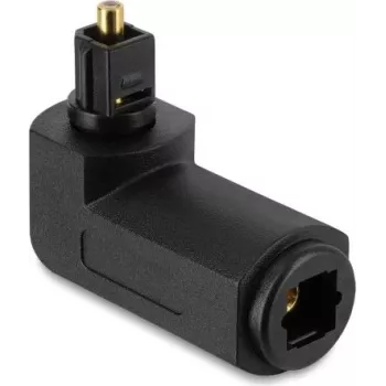 Delock TOSLINK adapteris vīrietis uz sievieti, 90° leņķis, 360° rotējams