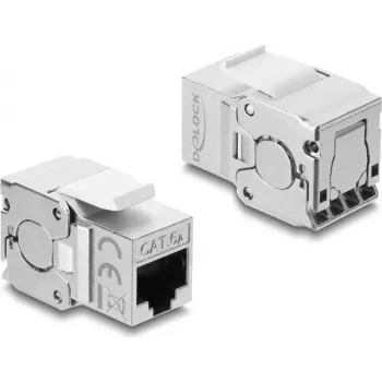 Delock Keystone modulis RJ45 ligzda uz LSA Cat.6A ekranēts, bez instrumentiem