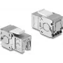 Delock Keystone modulis RJ45 sieviešu uz LSA Cat.6A ekranēts, bez instrumentiem, ar putekļu vāciņu