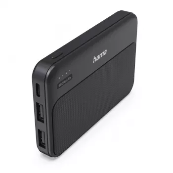 Hama Power Pack Pocket 5 5000 mAh 2X USB-A Antracīts