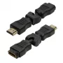 LogiLink HDMI taisnleņķa adapteris 270° vīrietis uz sievieti 4K 60Hz