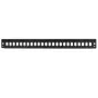 LogiLink FB2401B 19 inch 1U 24 portu šķiedru optikas sadales paneļa priekšējā plāksne, melna RAL 9005