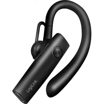 LogiLink BT0078 Ausu klipsa Bluetooth 5.4 austiņas ar mikrofonu, melna