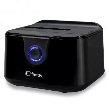 FANTEC DS-X1U3-Glanz USB 3.2 Gen 1 dokstacija 2.5 inch SATA HDD/SSD, spīdīgi melna