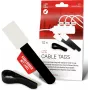 LABEL THE CABLE LTC 2610-10 Atkārtoti lietojamas lipīgās lentes etiķetes ar rakstāmo laukumu, melnas, 10 gab. iepakojums