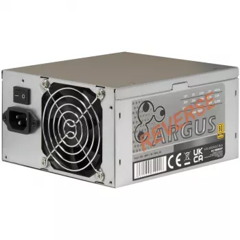 Inter-Tech HA-600AA2-Rev 600W ATX barošanas bloks - melns, nemodulārs, 120mm ventilators